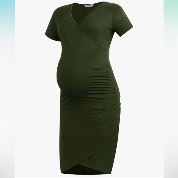 unbranded Dresses & Skirts - Elegant Olive Green Midi Dress